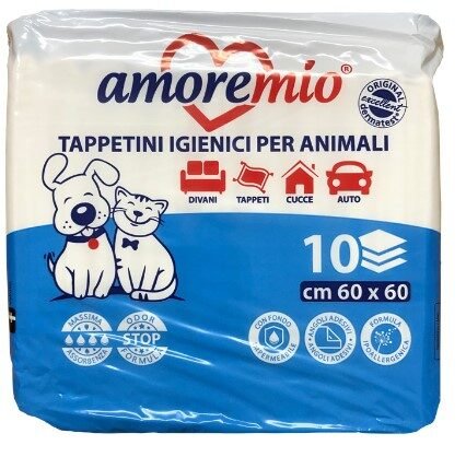Amoremio Tapis Hygiénique 60x60 10PCS