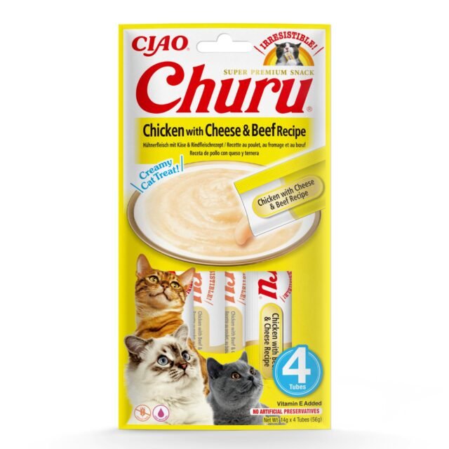 Churu Chicken with Cheese & Beef Recipe