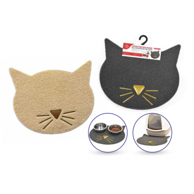 Tapis pour chat multifonction couleurs assorties, 37 x 43 cm