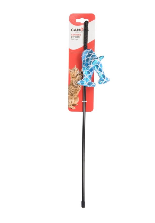 Fishing rod with fishes