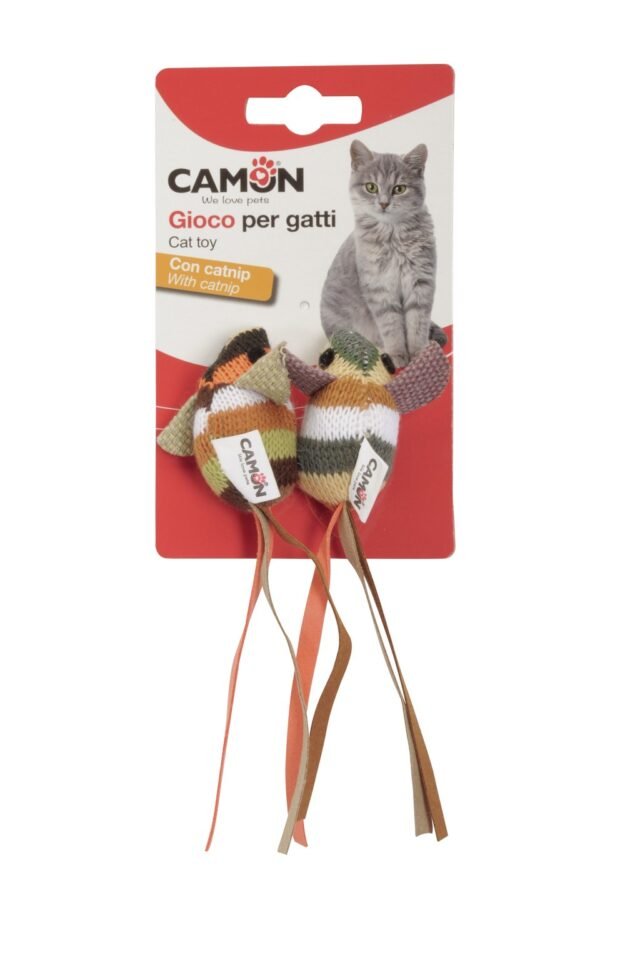 AG031 Cat toy - mice striped