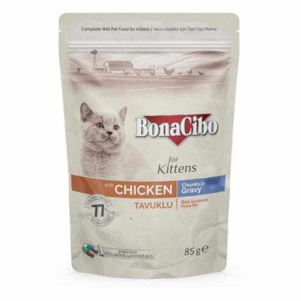 Pochon Bonacibo Chaton Poulet Gravy 85gr
