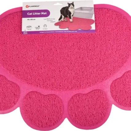 TAPIS POUR BAC À LITIÈRE PITOU FUCHSIA 45x60CM / 561141