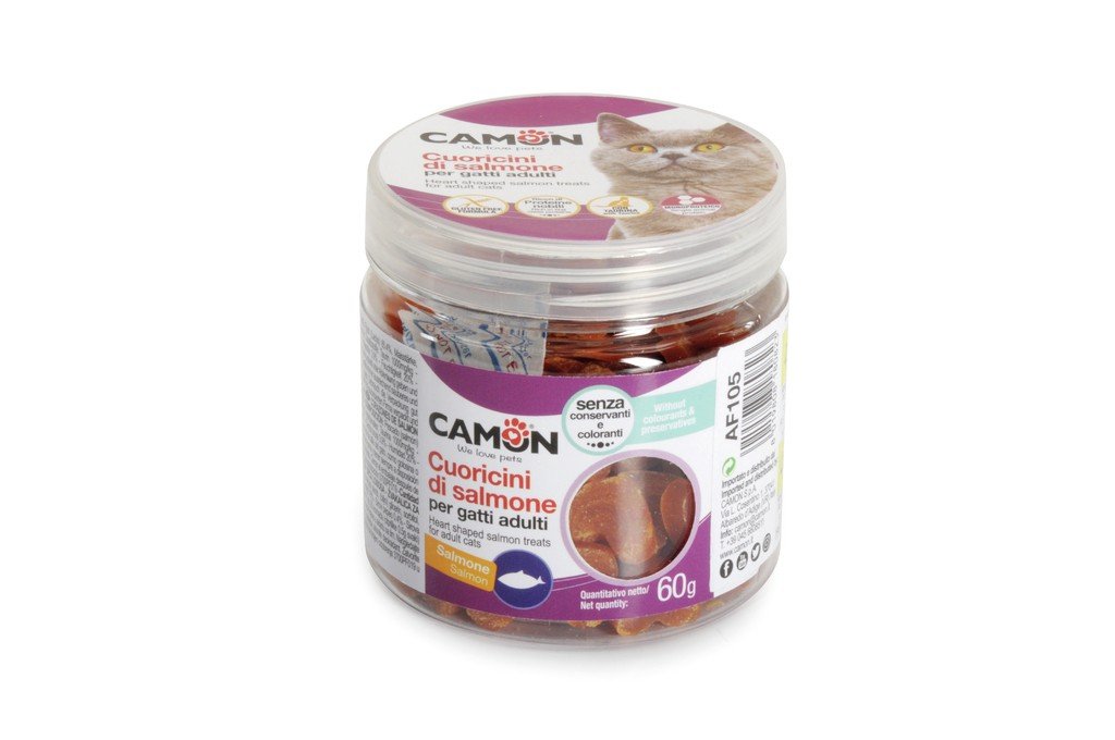 Camon petit cœurs de saumon pour chat adulte /AF105