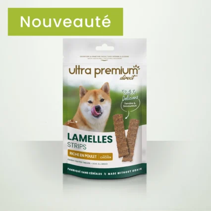 Ultra Premium Lamelles au poulet pour chien 60g