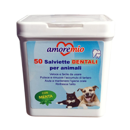 Amoremio Lingettes pour nettoyer les dents 50pcs