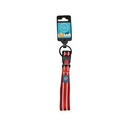 Leopet collier en nylon et maille rouge S 35-40x2,0 cm