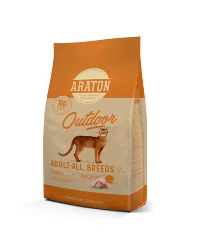 ARATON Chat Adulte Actif Poulet & Dinde 1,5 kg.