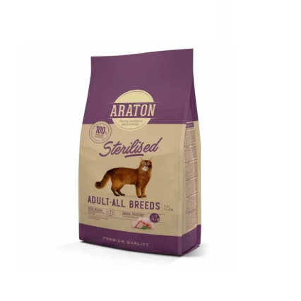 ARATON Stérilisé Adulte Toutes Races 1,5 kg.