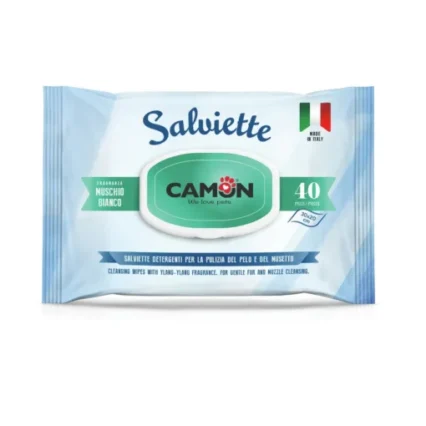 Lingettes Camon au musc blanc