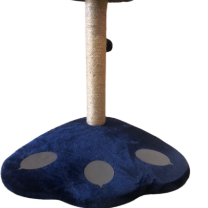 Petit Arbre à Chat En Forme De Patte Bleu.