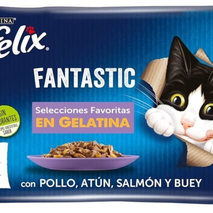 Purina Felix Fantastic Sélections Préférées en Gélatine 4x85g