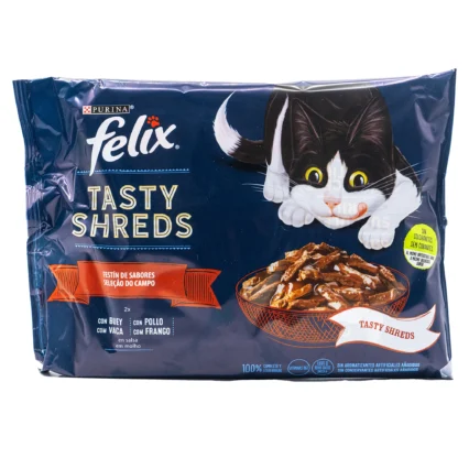 FELIX Tasty Shreds – Festin de Saveurs 85gx4
