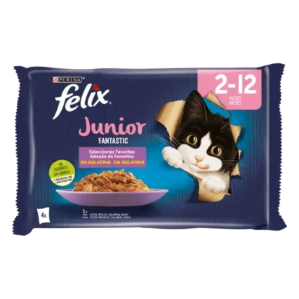 Purina Felix Fantastique Junior 4x85g.