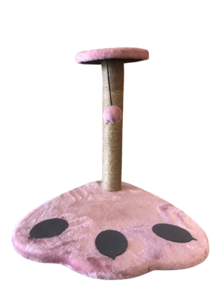 Petit arbre à chat en forme de patte avec griffoir.
