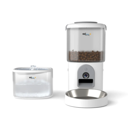 EZIclean Distributeur de croquettes pour chat connecté Nutribot C8 avec caméra HD