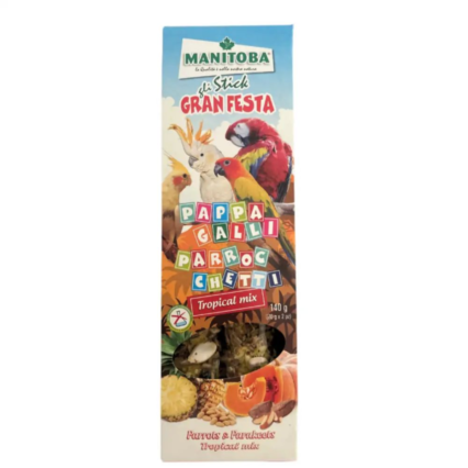 Manitoba Stick Parakeets Fruits Treats, 120g