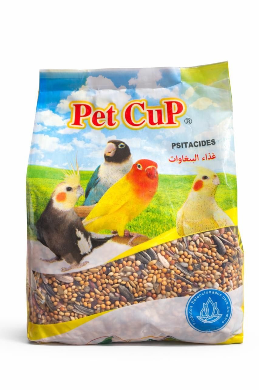 Pet Cup Psttiacidés Mélange de Graines Pour Perroquets Et Grandes Perruches 500g