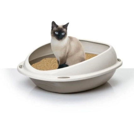Bac à Litière pour Chat 45cm×36cm×15,5h