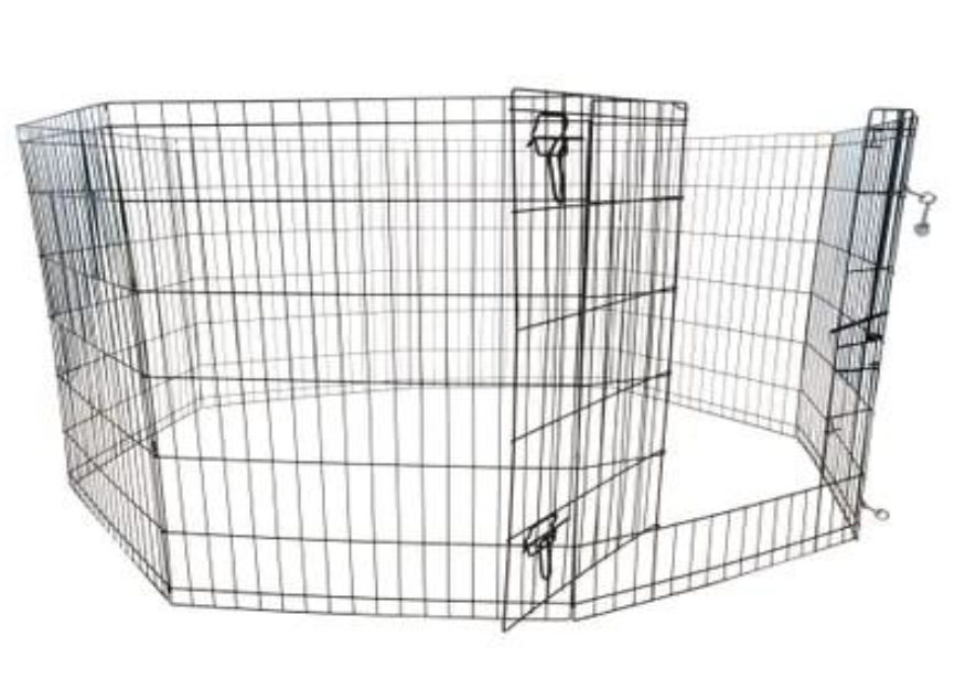 PF205 Parc Métallique 61×107cm (8 panneaux)