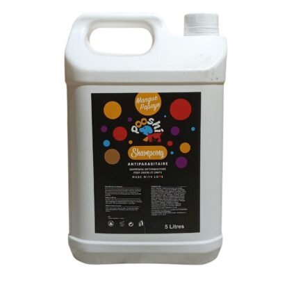 Pooshi Shampoing Antiparasitaire Mangue Papaye 5L
